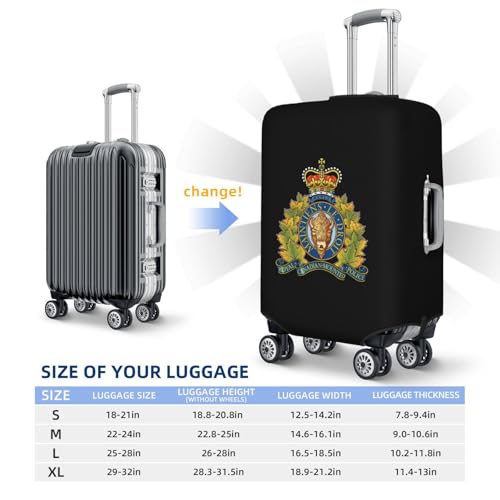Royal Canadian Mounted Police Luggage Cover, Suitcase Cover Suitable for 18-32 inch luggage2