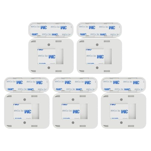 Image of Simplisafe Entry Sensor Adhesive | Mounting Tape for Simplisafe Door, Entry, and Contact Sensor | Easy Mount, No Cutting, Peel and Stick (5 Pack Sensor + 5 Magnet Side)