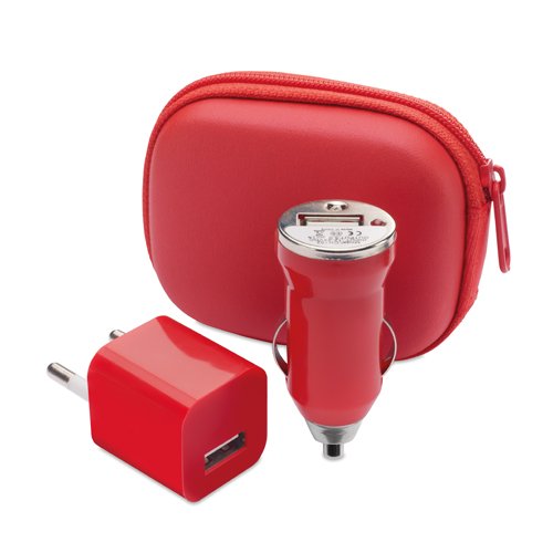 DISOK Lote de 20 Cargadores en Estuche de Regalo USB 1000 mA. Regalos Originales para Cumpleaños, Bodas, Comuniones, Bautizos, Profesores, Artículos Publicitarios