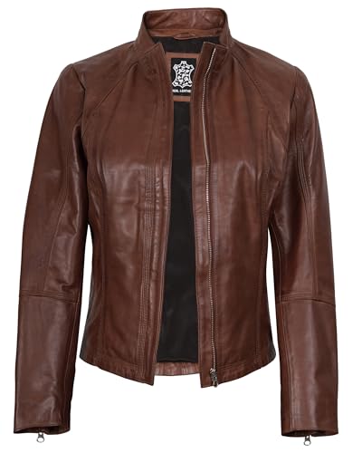 Decrum Real Womens Leather Jacket - Lambskin Fashion Leather Jackets for Women2