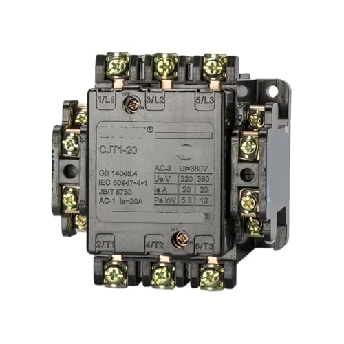 Contactor eléctrico CJT1-20 127V para solucionar fallos de arranque en extractores industriales