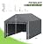 Magshion 10x20ft Carport Canopy, Heavy Duty Portable Garage with Removable Sidewalls & Zipper Doors, UV Resistant Waterproof Anti-Snow Roof Shelter for Cars, Trucks, Boats, Outdoor Storage, Parties