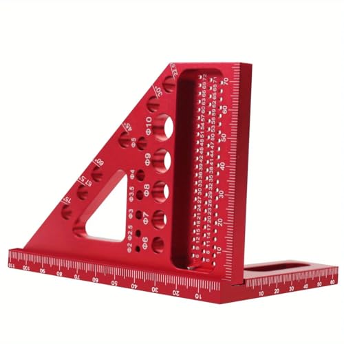 Transportador y regla multiángulo para carpintería miniatura 6