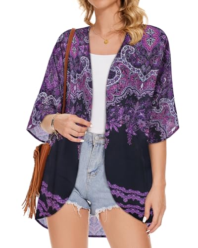 Image of Swimsuit Coverups for Women Sarong Beach Bikini Wrap Sheer Short Skirt Chiffon Scarf for Swimwear