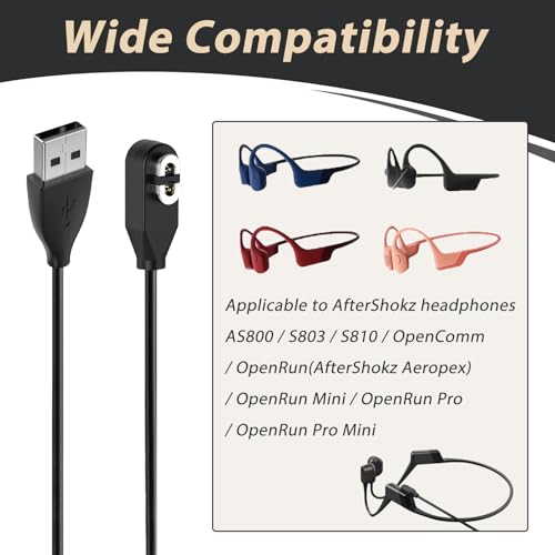 Magnetische oplaadkabel Shokz AfterShokz Aeropex OpenRun Pro Mini USB-kabel 1m met overspanningsbeveiliging - Afbeelding 6