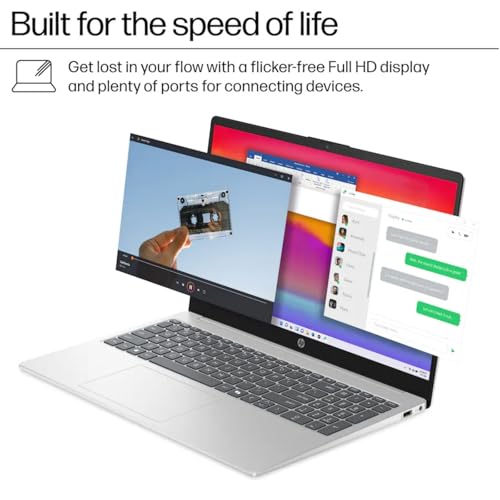Image of HP Touchscreen Laptop, Intel 6-Core i3-1315U, 15.6'' HD Display, 64GB RAM, 1TB SSD, Windows 11 Pro, Copilot AI, Fast Charge, Wi-Fi 6, HD Camera, HDMI, HD Audio, for Student Business, w /Accessories