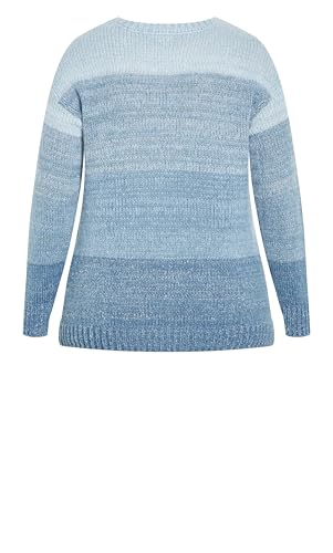 Image of Avenue Women's Plus Size Reese Ribbed Knit Sweater