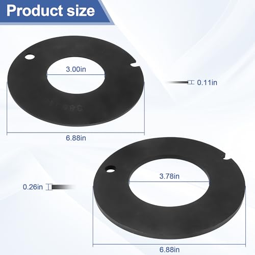 Image of 385311462 RV Toilet Rubber Seal Kit Replacement for Dometic Sealand Vacuflush Pedal Flush Toilets, RV Toilet Spare Parts for Camper Includes 2 Pack Toilet Seal - Prevent Leakage