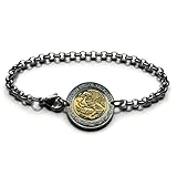 2016 Mexico Peso coin bracelet Mexican eagle Monterrey Guadalajara Puebla Juarez Morelia Toluca Oaxaca Leon Chihuahua Sinaloa Ecatepec Chiapas Tijuana Culiacan Jalisco Yucatan Cancun Acapulco b000108
