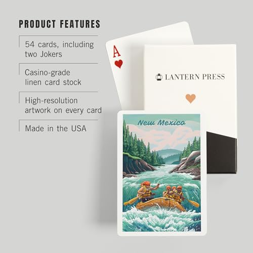 Baraja de Póker Lantern Press 52 cartas tamaño estándar miniatura 3