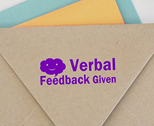 Verbal Feedback Given Self Inking Rubber Stamp Custom Colop Office