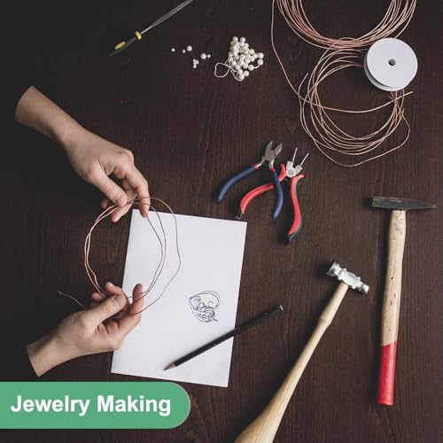 M METERXITY 99,9% Weiche Kupferdraht, 28 Gauge 33FT Reiner Kupferdraht für DIY Basteln/Schmuckherstellung/Gartenpflanzen/Perlen, Basteldraht [0,3 mm, 10M]