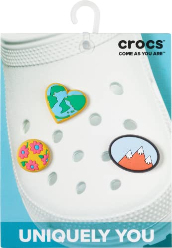 Image of Crocs Jibbitz 3-Pack Nature Shoe Charms | Jibbitz, I Love Earth, Small