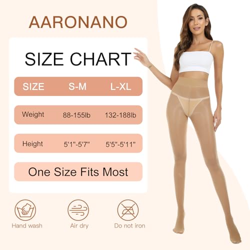 Image of Shiny Pantyhose for Women High Waist Silk Oil Shimmer Sheer Tights | 2 Pairs Sheer Tights for Women 15D Pantyhose for Women