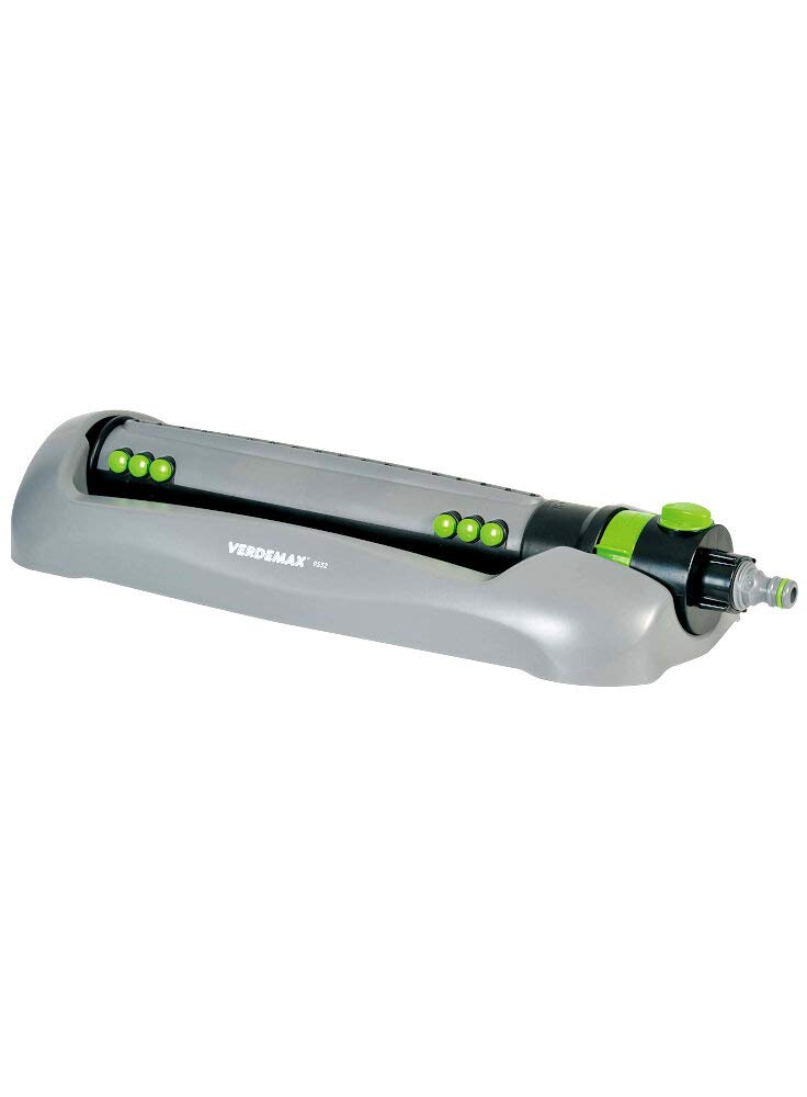 Verdemax 9552 Oscillating Sprinkler with 12-18 Nozzles, Grey