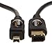 Amazon Basics IEEE 1394 4-Pin to 6-Pin FireWire Cable - 6 feet (1.8 Meters)