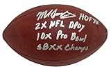 Mike Singletary Signed Authentic NFL Football "HOF 98/NFL DPOY/SB XX Champs" JSA - Autographed Footballs