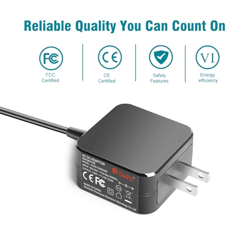 Taifu 002 5V 2A Ac Adapter Charger For Vtech Vm901 5 Inch Smart Wi-Fi 1080P Pan Tilt Video Baby Monitor Vm 901 Bu Camera Pu Parent Lcd Vtpl Vt05Eus05100 5Vdc 5V Charging Cable Power Supply Cord thumb #4