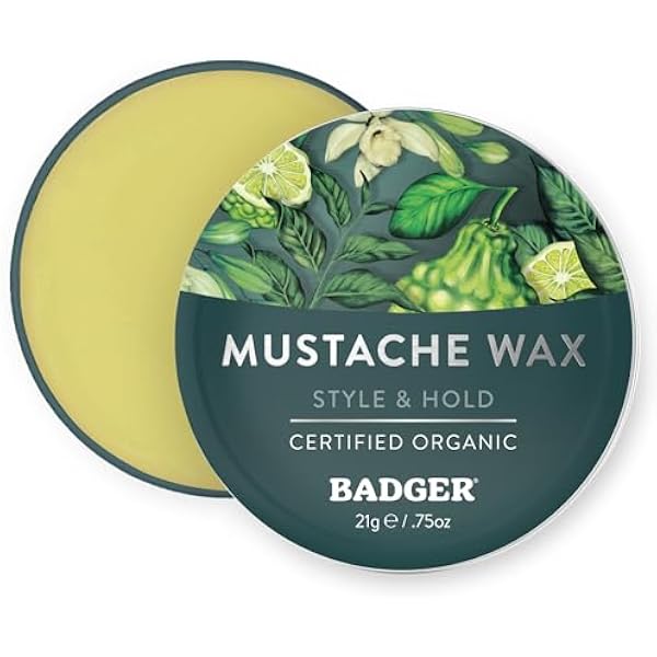 Navigator Class Man Care Man Mustache Wax Badger .75 oz Tin by Badger
