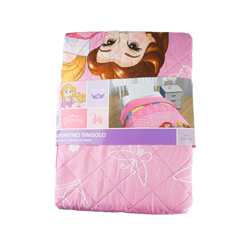 Colcha de Princesas Disney rosa de 170x250 cm como regalo infantil de cama 3