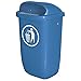BRB Pojemnik na odpady do użytku na zewnątrz, 50 litrów, zgodnie z normą DIN 30713, kolor: niebieski