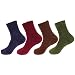 Produktbild BambooMN Men's Medium/Large Comfy Soft Warm Plush Slipper Bed Fuzzy Socks - Assortment M - 4 Pairs