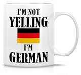 Retreez Funny Mug - I'm Not Yelling I'm German 11 Oz Ceramic Coffee Mugs - Funny, Sarcasm,...