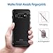 JETech Slim Fit Case for Samsung Galaxy S10, Thin Phone Cover with Shock-Absorption and Carbon Fiber Design (Black)