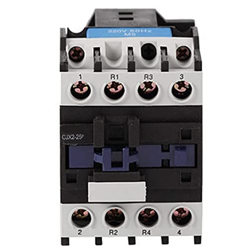 Contacteur électrique industriel CJX2-2508 2NO 2NC 25A 220V sur rail DIN