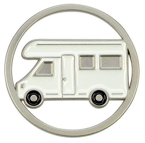 happyROSS Schlüsselanhänger mit Einkaufswagenchip Camper