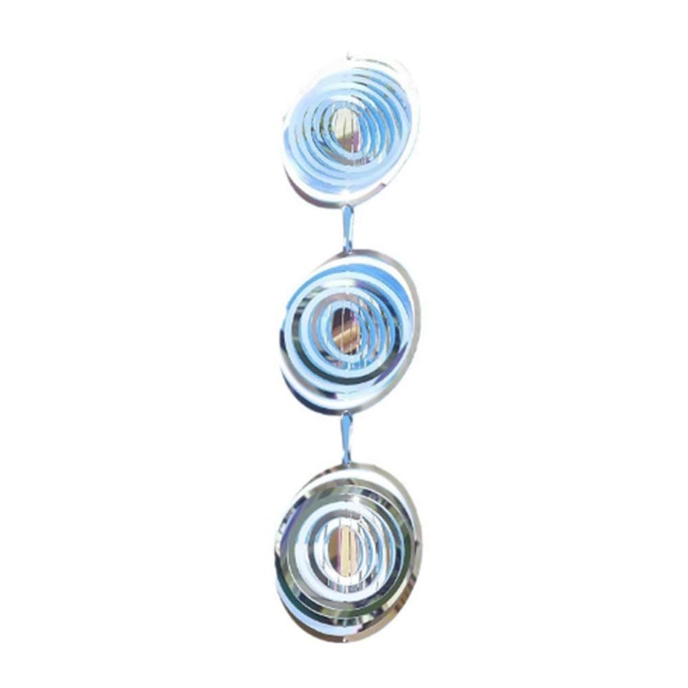 CTRLZS Bird Deterrents for Outside, Reflective 3D Stainless Steel Wind Spinners for Your House, Patio, Orchards