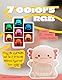 IHALO Cute Axolotl Wecker Kinder mit Nachtlicht, Kinderwecker Mädchen Nachttisch, Silikon Nachtlicht für Kinder, Wiederaufladbar, Zwei Wecker, Datum, Uhrzeit, Dekoration für Babyzimmer
