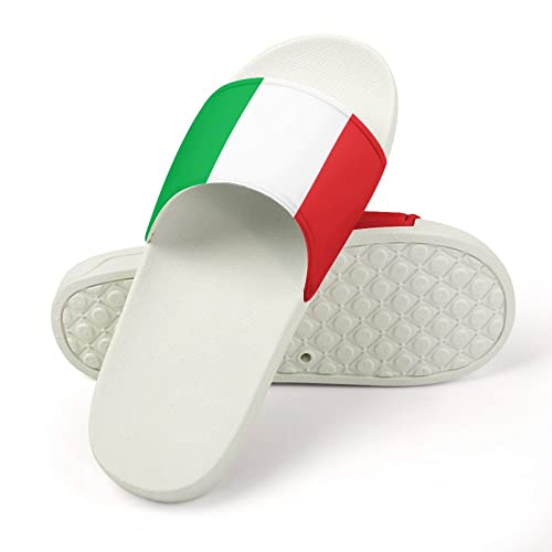 Italian Flag House Sandals Non Slide Bathroom Beach Slippers for Men Women3