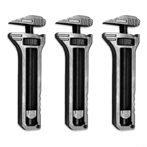 3 mini llaveros abrebotellas ajustables con pinza y extractor de clavos, herramienta multifuncional de aleación de metal para proyectos domésticos y exteriores