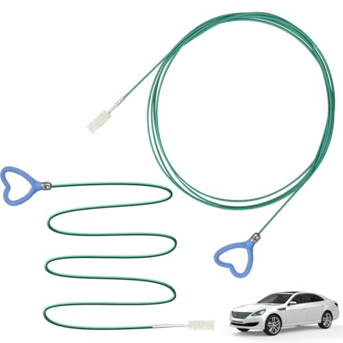 Image of STHIRA 3m Car Drain Pipe Cleaning Brush for Sunroof & Sewer, Flexible Long Hose Unclogger Auto Accessories Tool for Car Drain Holes Removes Clogs & Dirt, Universal Fit Drain Cleaning Tool