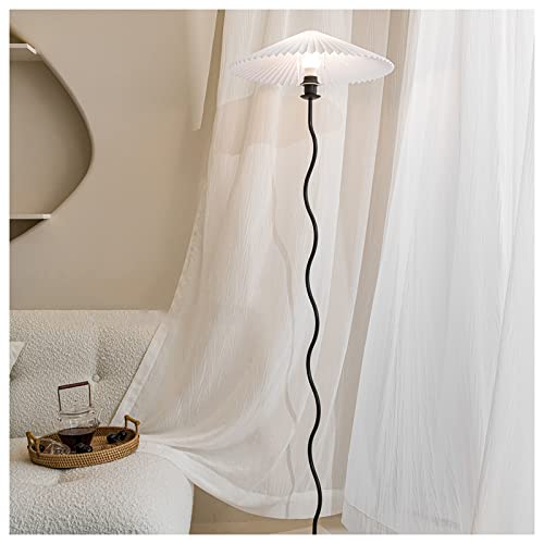 KSTORE Chiffon White Voile Curtains Window Treatment Eyelet/Pencil Pleat Semi Sheer Curtain for Living Room Bedroom Balcony 2 Panels,Hook up,W120xL190cm - Image 6