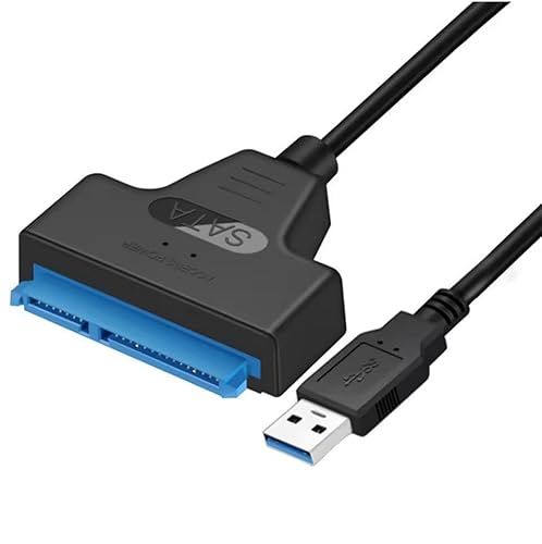 diybits USB 3.0 to SATA Adapter Cable – External Hard Drive Converter, Universal SSD/HDD Compatibility, Fast Data Transfer, Plug & Play, Tool-Free Connection for 2.5” SATA Drives