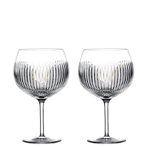 Waterford crystal gin journeys aras balloon glasses 550ml set of 2  urban country home decor