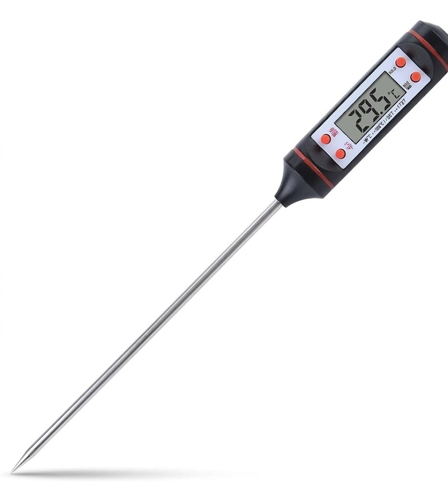 Termômetro Culinário Digital Inox 25cm Carne Churrasco Doces LCD
