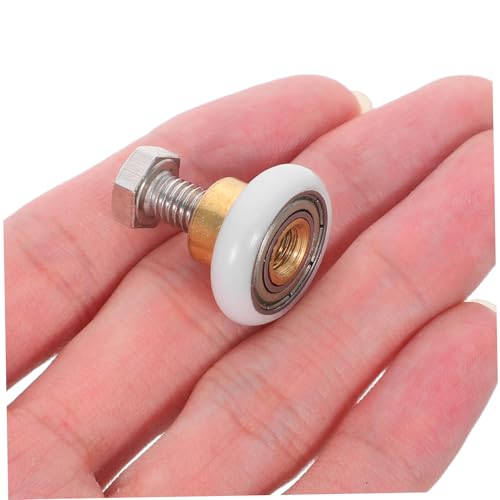 Gadpiparty 4個 浴室用シャワードアローラー 径 属製耐久スライドホイール 滑り良好なガラス扉交換部品 簡単取り付けバスルーム用プーリー