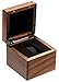 COSISO Single Walnut Wooden Watch Box Watch Storage Travel Case Organizer for Men and Women Wristwatch Display Box Holder