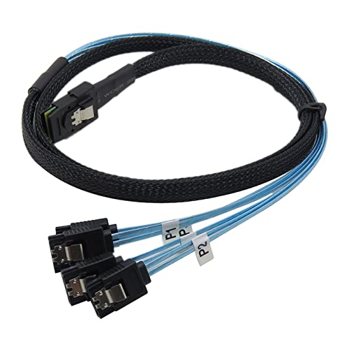 Ozeau to 4 Cable 36 Pin SFF 8087 Host/Controller to 7 Pin Backplane for RAID Controller