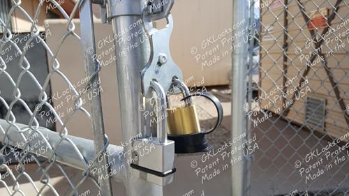 Image of Gate Keeper GM ELEC01 Multi User Shared Access Locking System, 2 Padlock Capacity Low Profile Hasp for Gates and Electrical Panels, Weather Resistant Steel, Industrial Grade Security, Made in USA