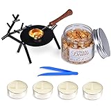 Wax Seal Kit, Wax Seal Warmer with 200 Pcs Gold Octagon Sealing Wax Beads, Wax Seal Stamp Set for...