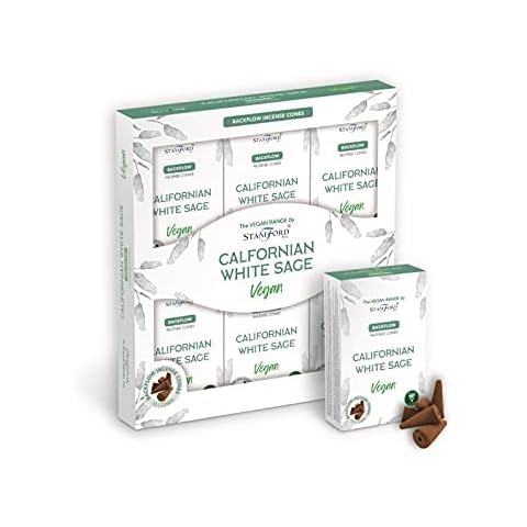 GIFT BRIT Vegan White Sage Incense Cones Cover