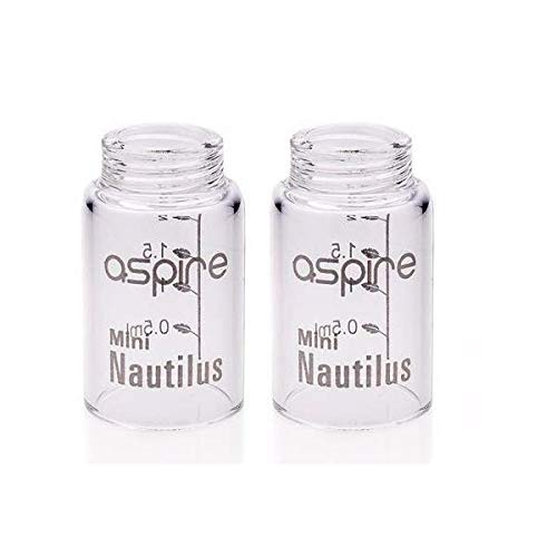 Aspire Nautilus Mini Replacement Glass Pyrex(2 Pack) for Aspire Nautilus Mini Tank- Nicotine Free