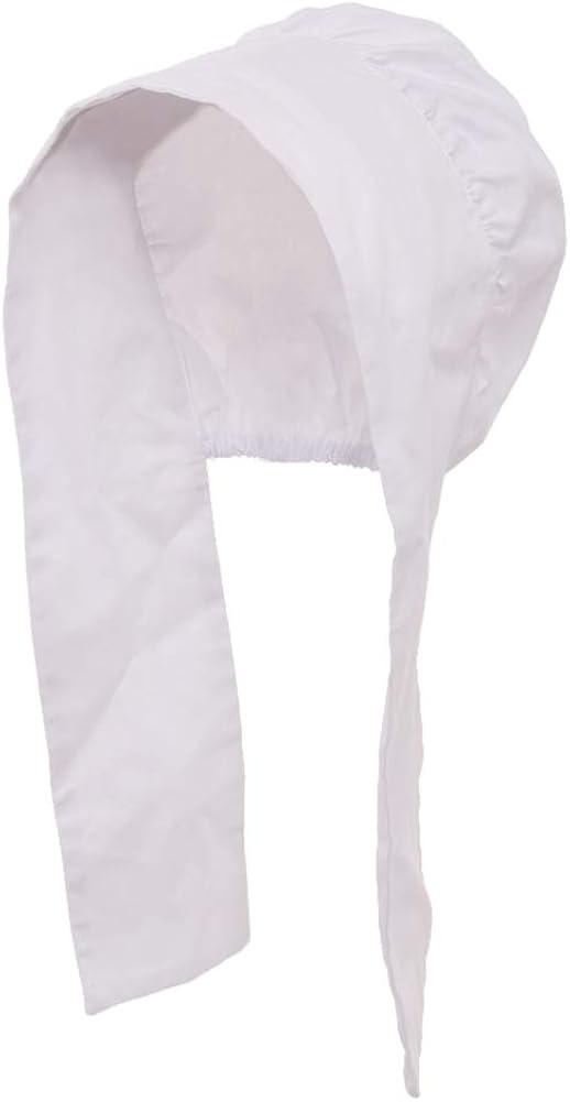 GRACEART Women's Mob Cap Bonnet Colonial Costume Accessory 100% Cotton (Style-03 only Bonnet) : Clothing, Shoes & Jewelry