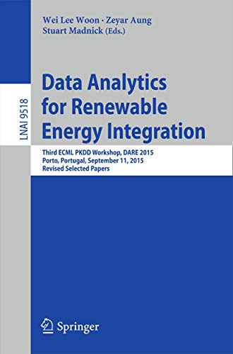 Data Analytics for Renewable Energy Integration: Third ECML PKDD Workshop, DARE 2015, Porto, Portugal, September 11, 2015. Revised Selected Papers (Lecture Notes in Artificial Intelligence)