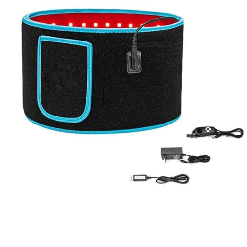 Terapia de luz roja para el cuerpo, cinturón de terapia de luz roja, con 105 Pcs LEDs de doble chip, cinturón de lámpara de luz roja de 660nm 850nm, con temporizador y 5 niveles de luz para terapia