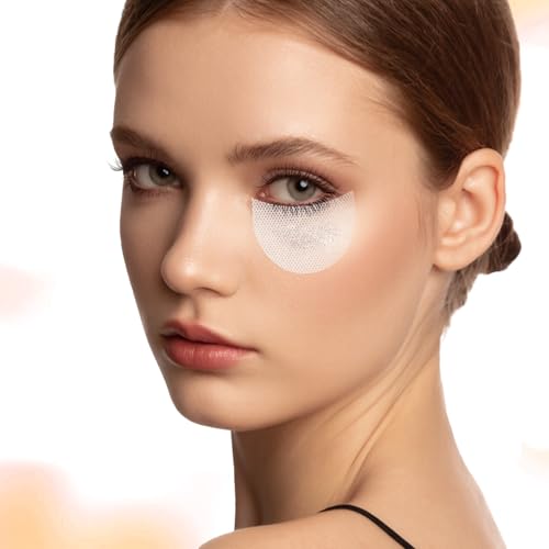 Gjinxi 100 Stück Lidschatten Schild Protector Pads für Augen, Lidschattenschild Gel Pad Patches Lidschatten Schablonen zur Verhinderung von Wimpernverlängerung, Tönung und Lippen Make-up Rückstand